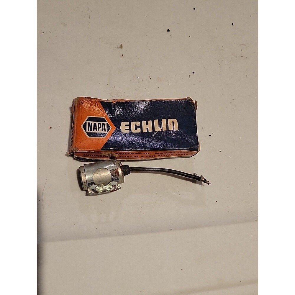 New Vtg NAPA Echlin Ignition Distributor Condenser RR 176 NOS USA